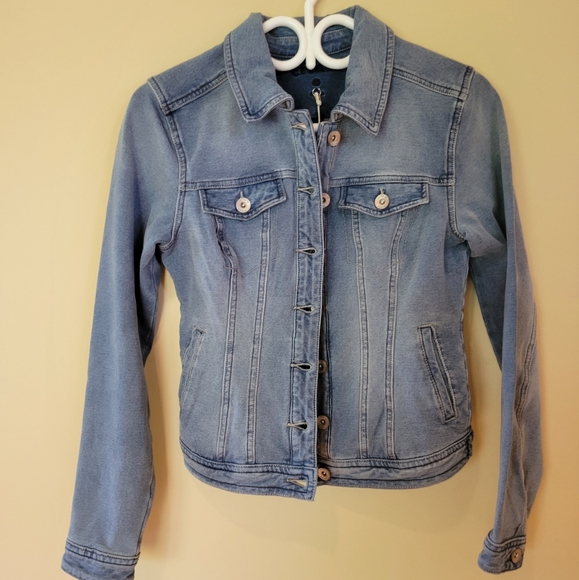 DENIM Fitted Jacket by "cream" sz. XS, Designer Jean Jacket NWT - Picture 2 of 12